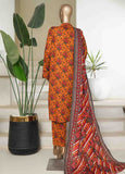 NSM-0215-PR R10-11- 3 Piece Printed Cotton Stitched Suit