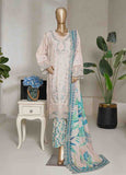 NSMED-0049- 3 Piece Cotton Embroidered Stitched Suit