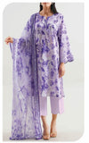 SAYA Orchid Dusk U01-25412-33BR lilac printed unstitched 3 piece lawn suit