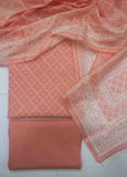 DP-0660- 3 Piece Cotton Printed UnStitched Suit