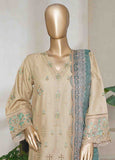 NSMED-0027- 3 Piece Cotton Embroidered Stitched Suit