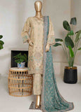 NSMED-0027- 3 Piece Cotton Embroidered Stitched Suit