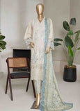 NSMED-0143- 3 Piece Cotton Embroidered Stitched Suit